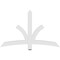 Ekena Millwork Davenport Architectural Grade PVC Gable Bracket, 60"W x 37 1/2"H x 2"D x 4"F, 15/12 Pitch GBP060X38X0204DAV00 - alternate 3